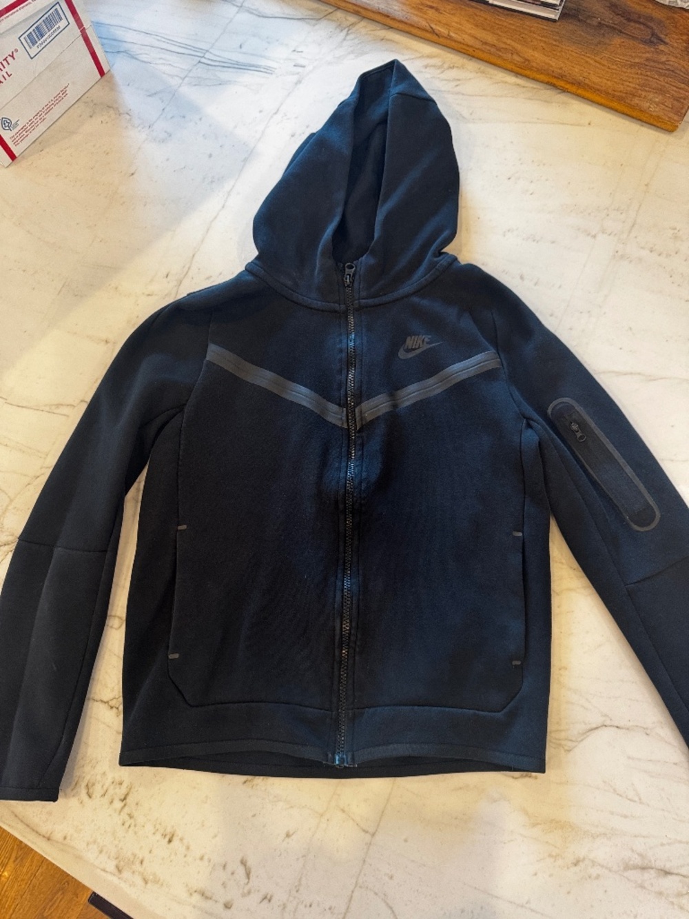 Boys Nike Tech Fleece Jacket Black Large
